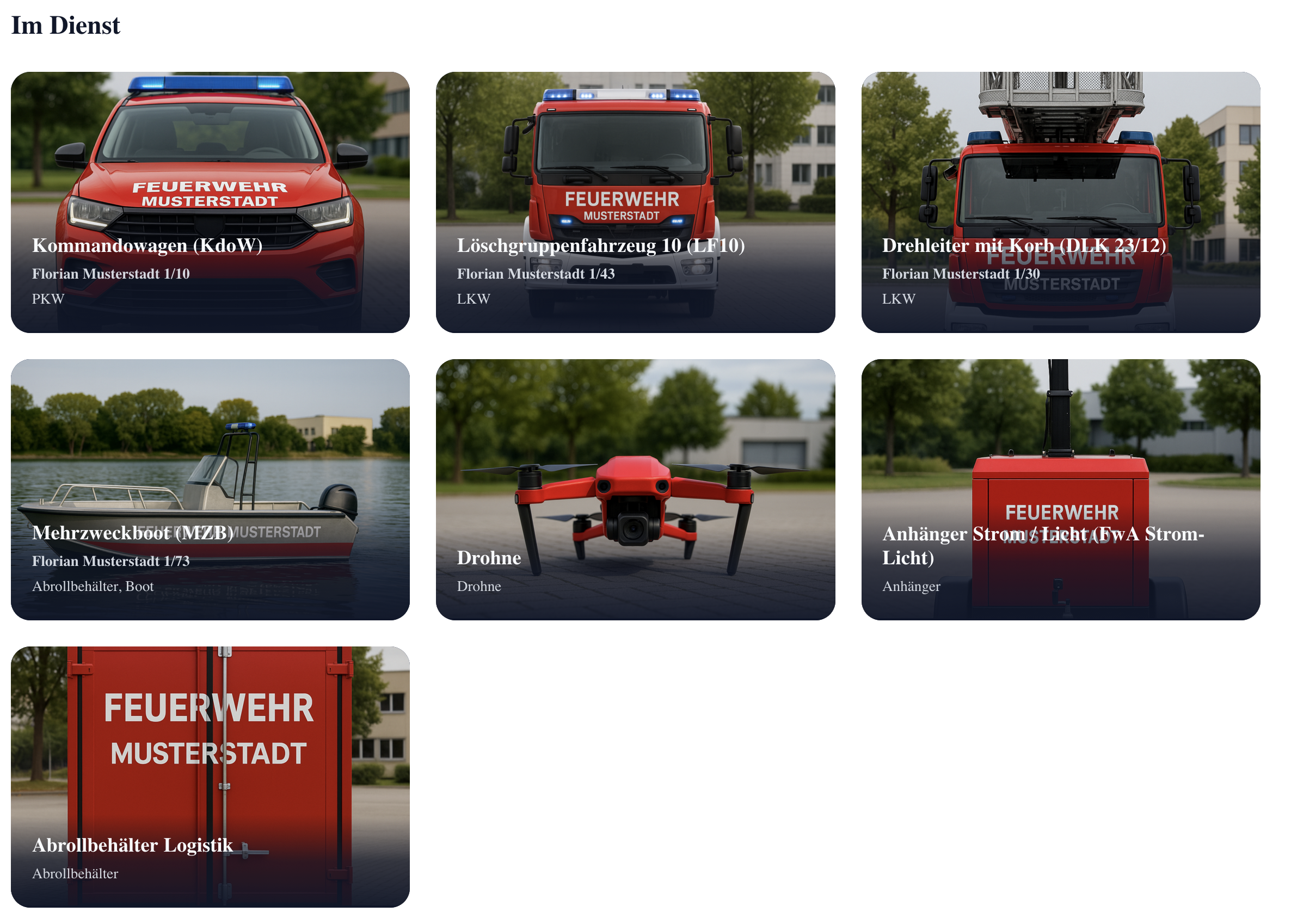 Fahrzeug- und Gerätepool